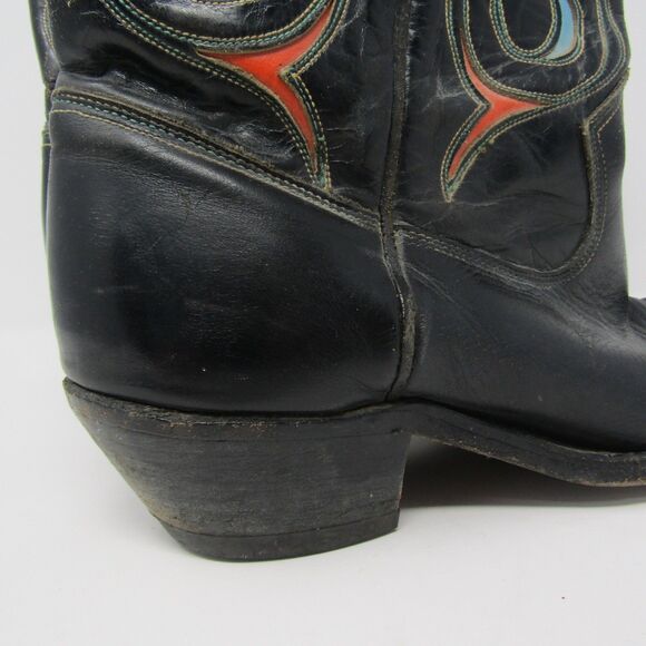 Vintage Acme Boots 1950\'s era Men\'s Size 7.5 PeeWee Cowboy Inlay Leather Shorty main image 16